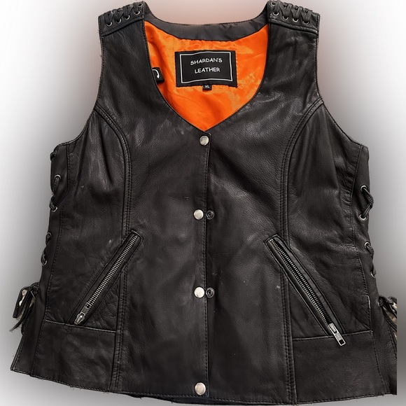 Milwaukee leather Other - Leather motorcycle vest women’s NWOTShardan’s Leather XL